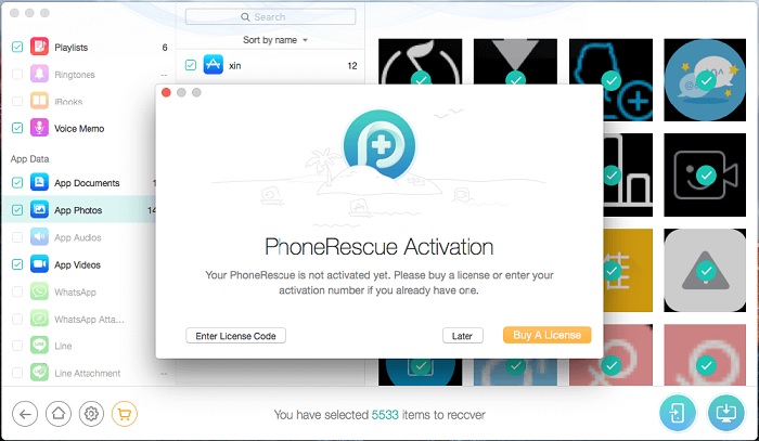 Sử dụng phàn mềm PhoneRescue by iMobile để khôi phục tin nhắn zalo