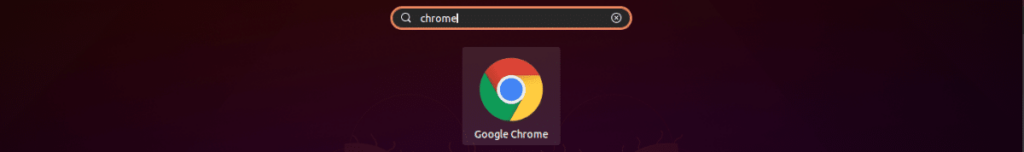 có thể tìm kiếm trình khởi chạy Chrome