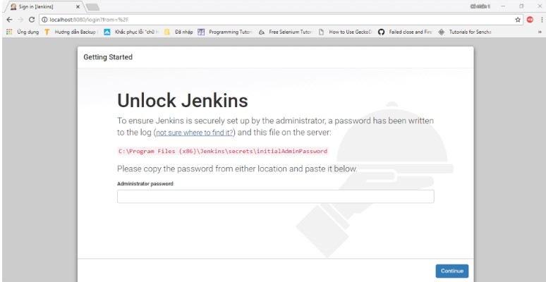 Bước 6 hướng dẫn cài đặt Jenkins trên Windows