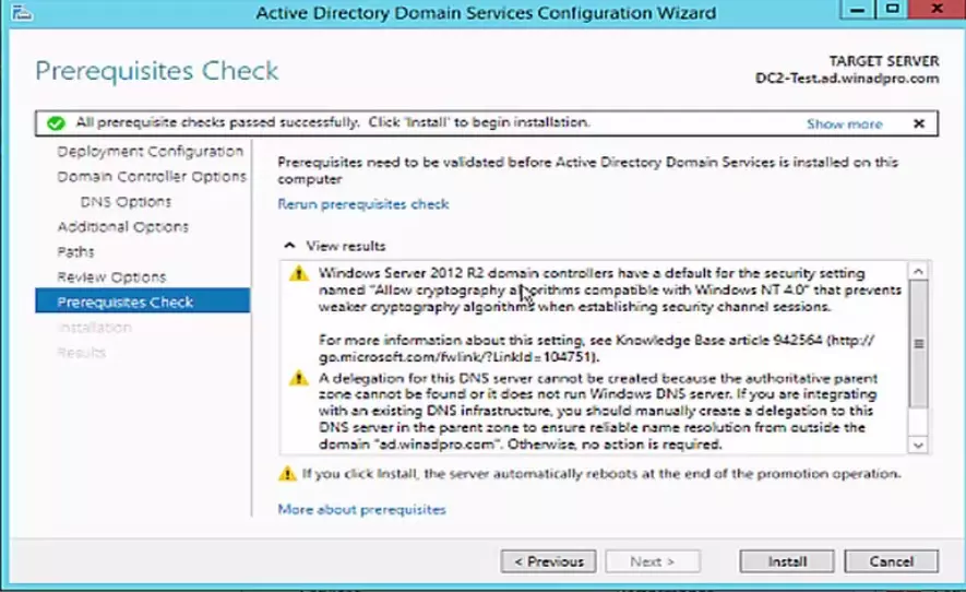 Triển khai Additional Domain Controller trên Windows Server 30