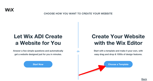 Chọn giao diện website