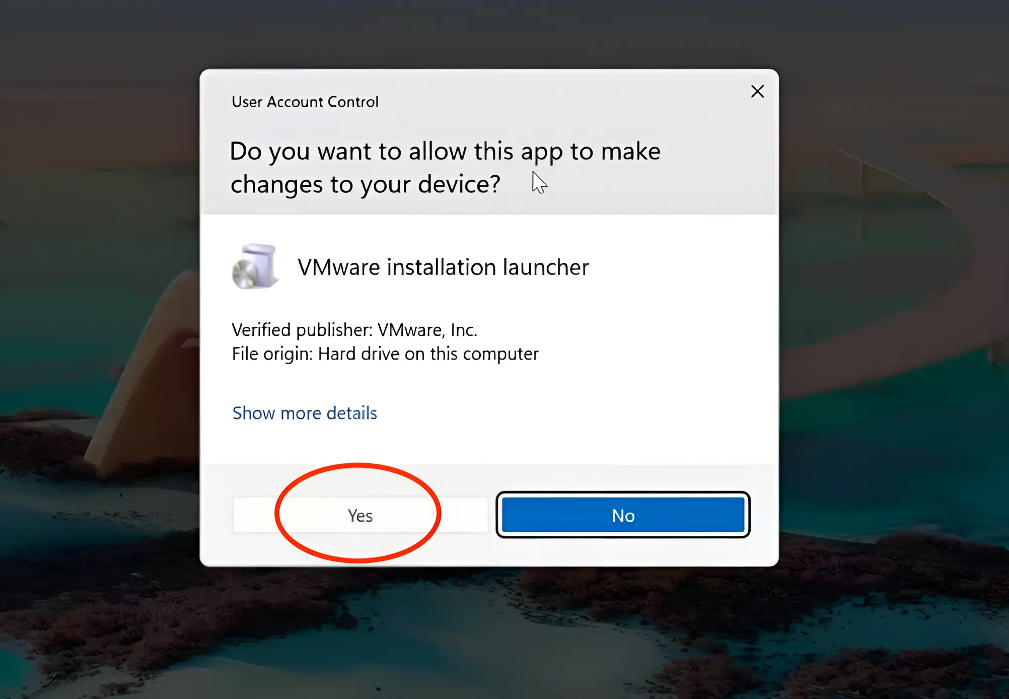 Cài đặt phần mềm VMware trên máy tính