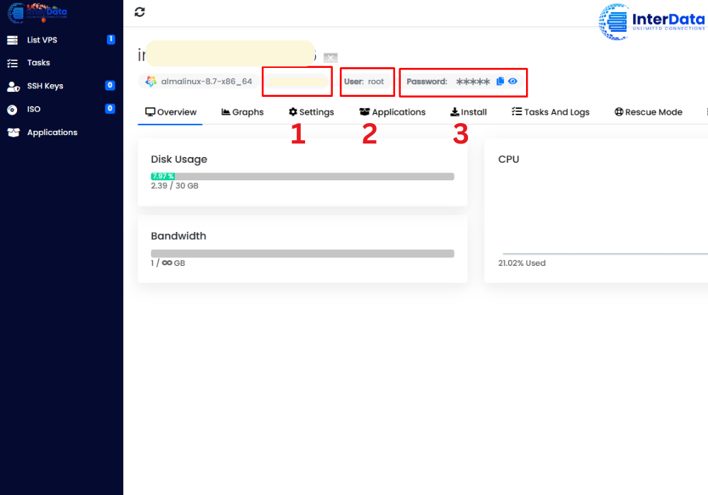 Hướng dẫn đăng nhập VPS InterData (5)