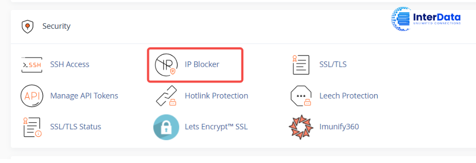 Chọn vào IP Blocker