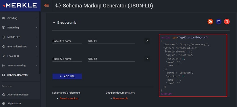 Cung cấp thông tin cho Schema và hệ thống sẽ tạo tự động mã script tương ứng