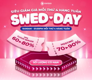 Chương trình Swed-day Flash Sale mỗi thứ 4 tại InterData