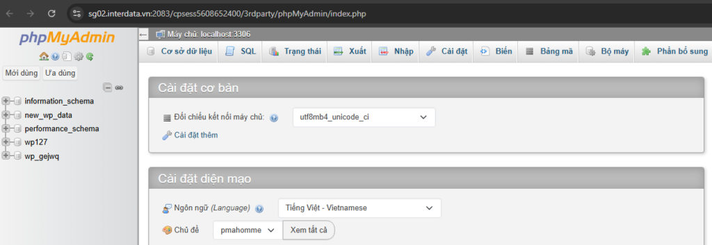 Cách tạo Database trên Hosting cPanel: Hướng dẫn A-Z 10 quản lý Database với phpMyAdmin