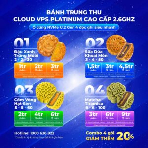 Bánh trung thu Cloud VPS Platinum Cao Cấp 2.6GHz