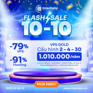 InterData ưu đãi khủng - Flash Sale 10-10