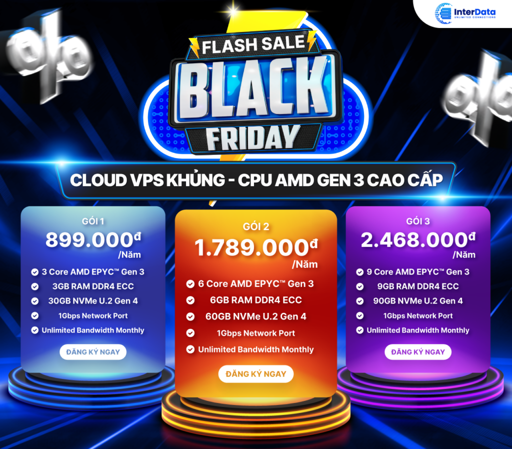 FLASH SALE VPS AMD CAO CẤP - GIÁ CỰC HỜI CHỈ TỪ 899K/NĂM