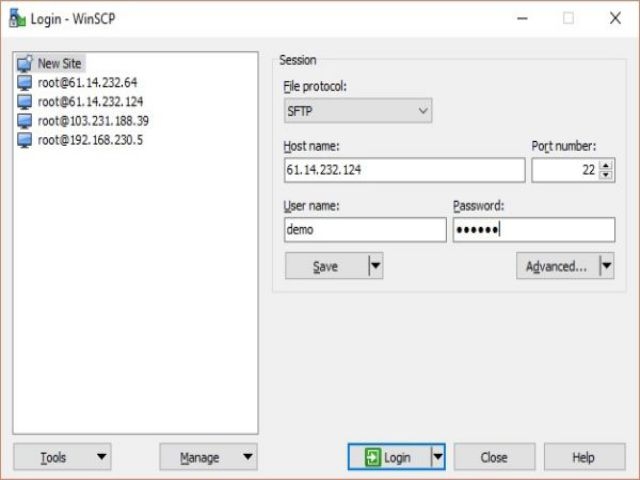 WinSCP là gì? Tính năng, Lợi ích & Cách cài/sử dụng WinSCP 4 Bắt đầu sử dụng WinSCP