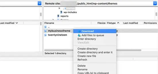 Download theme về máy tính