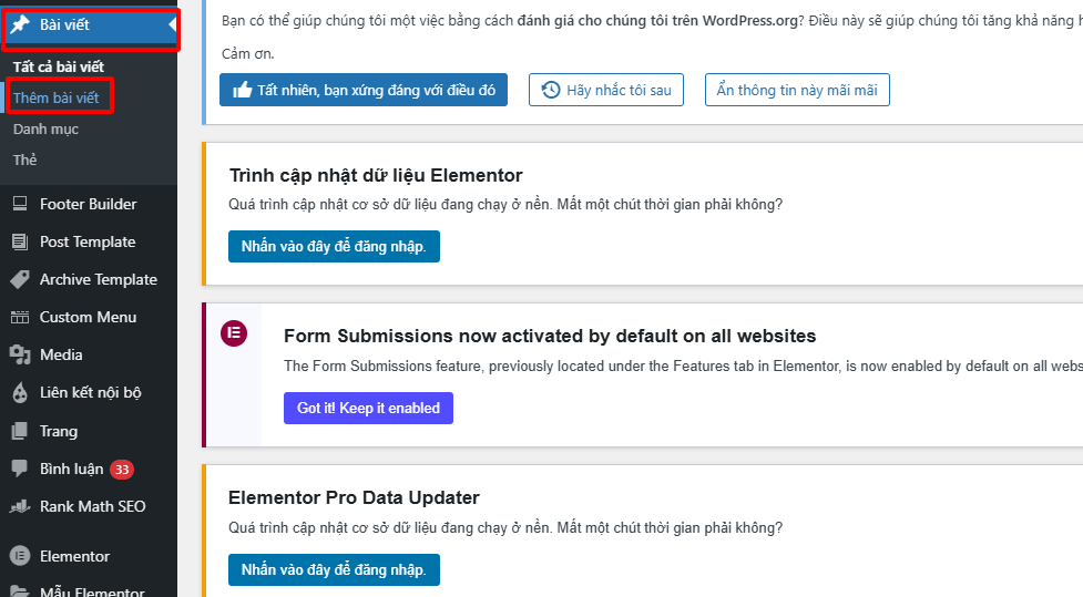 Post là gì? Cách tạo, Lên lịch Post trên Wordpress đơn giản 2 Bước 2 Truy cập vào mục Bài viết - Thêm mới