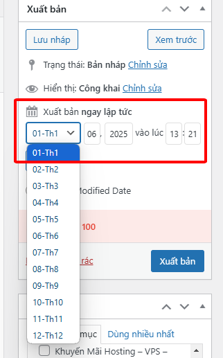 Post là gì? Cách tạo, Lên lịch Post trên Wordpress đơn giản 7 Lên lịch Post trên WordPress