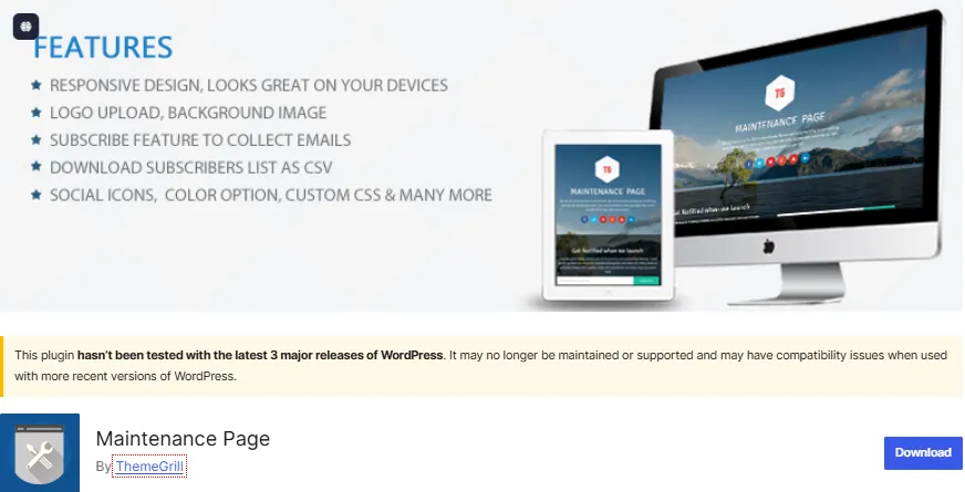 Top 8+ Plugin bảo trì Wordpress chất lượng, hiệu quả nên cài 3 Maintenance Page