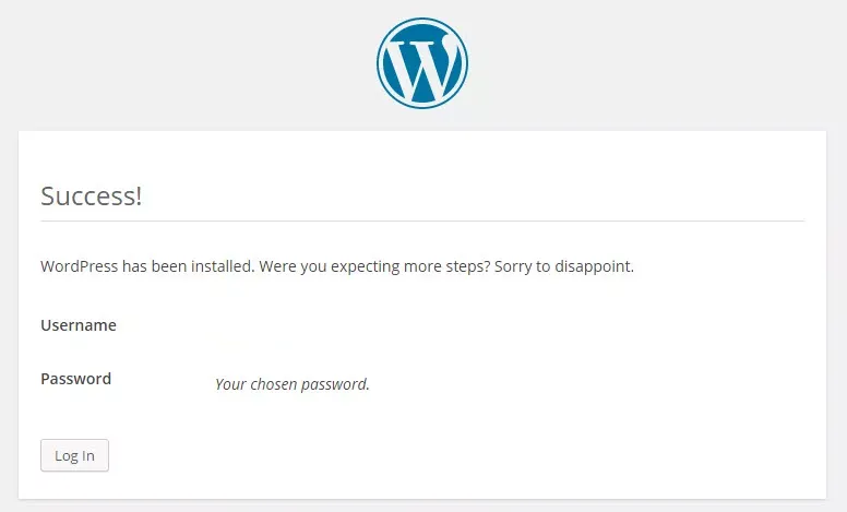 Cách cài đặt Wordpress trên Localhost: Hướng dẫn chi tiết 12 Quá trình cài đặt thành công