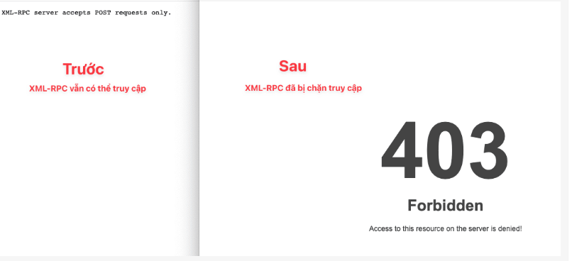 WordPress XML-RPC là gì? 2 Cách tắt XML-RPC bảo mật Wordpress 7 Kiểm tra xem XML-RPC trên website đã được tắt chưa