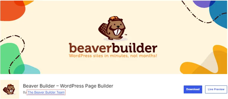 Top các Plugin Editor WordPress phổ biến nhất hiện nay 6 Plugin Beaver Builder