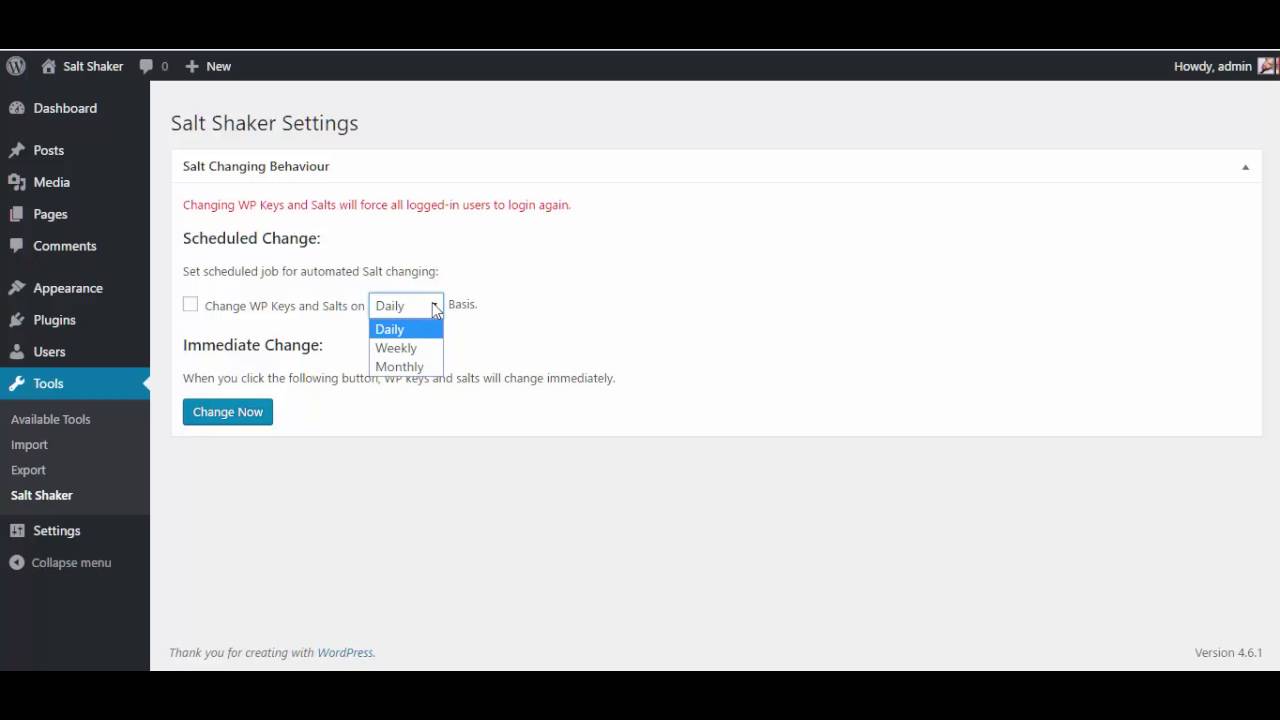 WordPress Security Key là gì? Cách tạo WordPress Security Key 4 Plugin Salt Shaker tự động tạo và thay đổi Security Key