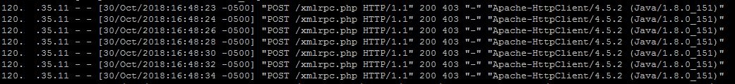 WordPress XML-RPC là gì? 2 Cách tắt XML-RPC bảo mật Wordpress 4 Trang web đang bị tấn công qua XML-RPC