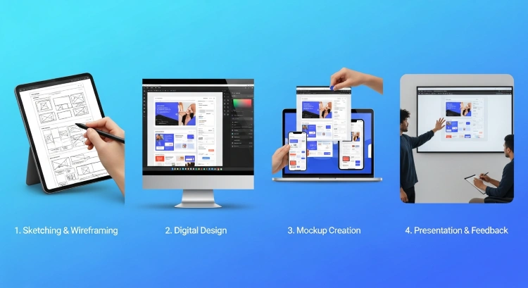 Mockup Là Gì? Phân Biệt Wireframe, Mockup & Prototype 5 Quy trình tạo Mockup chuyên nghiệp