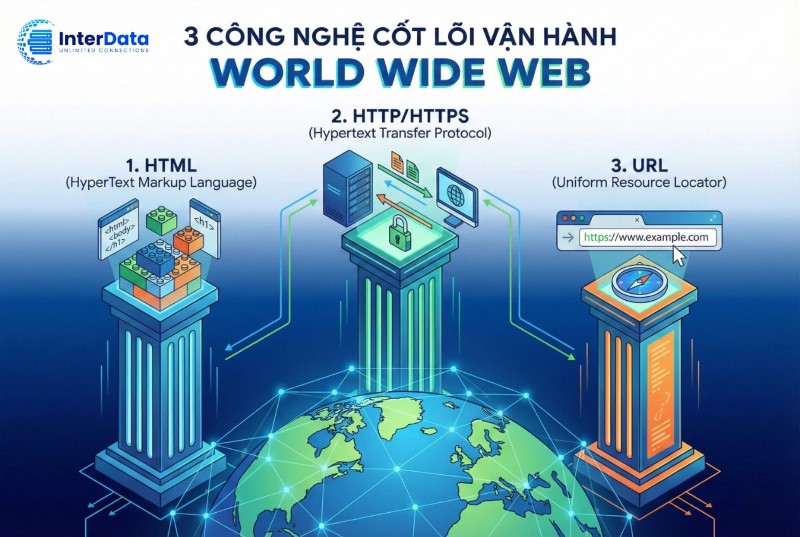 3 Công Nghệ Cốt Lõi Vận Hành World Wide Web