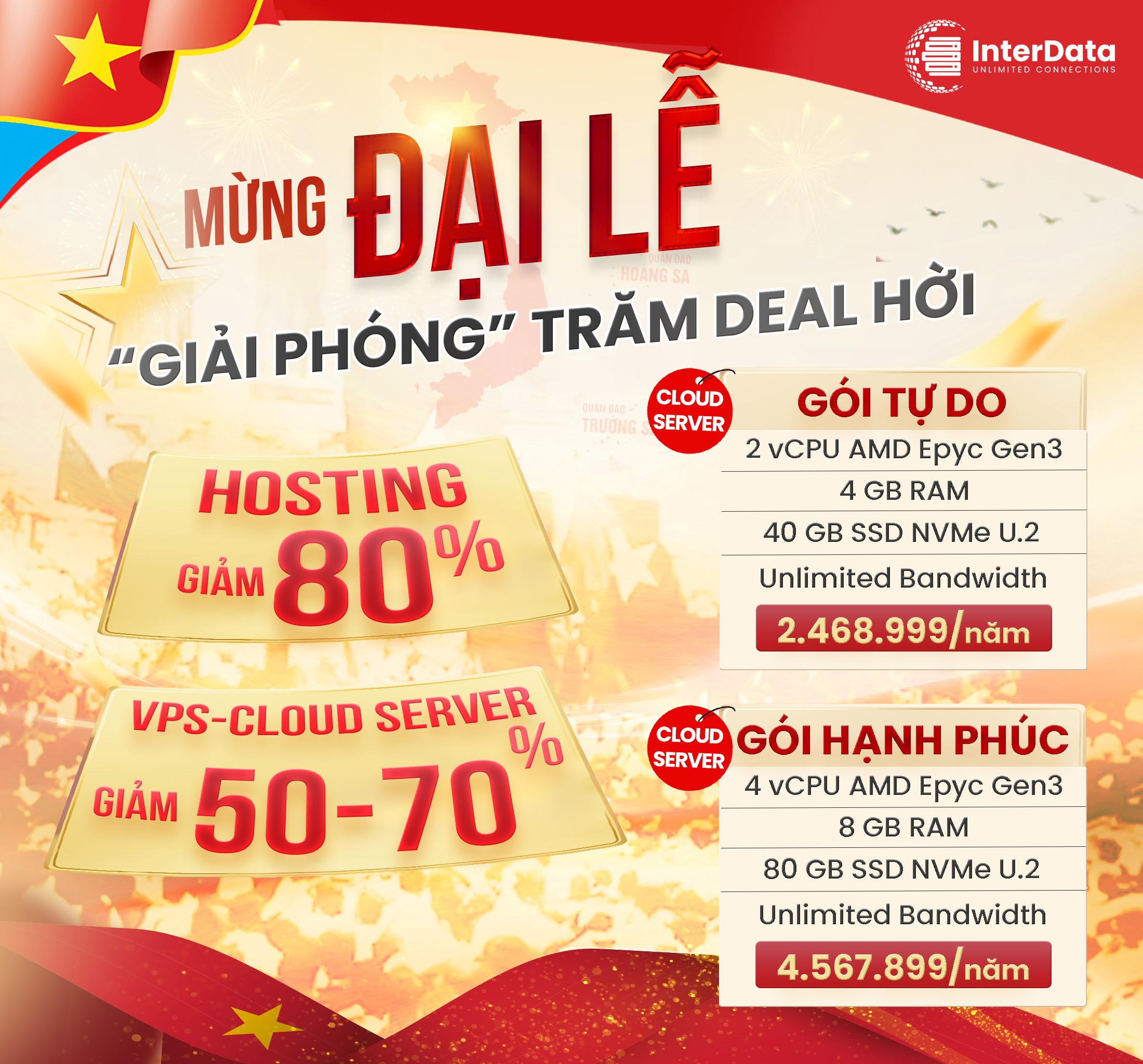 MỪNG ĐẠI LỄ - "GIẢI PHÓNG" ƯU ĐÃI LÊN ĐẾN 80% 1 Mừng đại lễ
