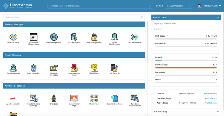 Hosting Control Panel 02