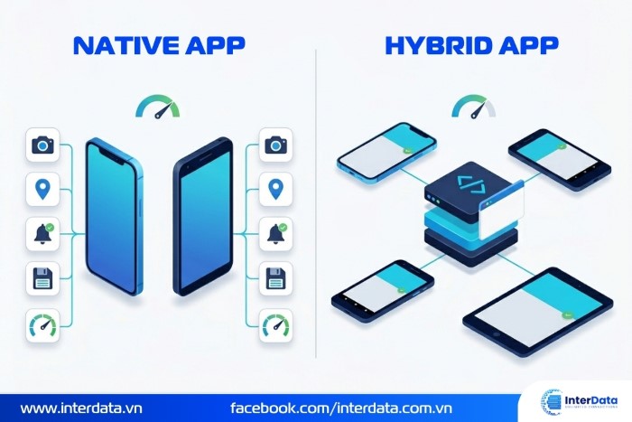 Native App Là Gì? Ưu Nhược Điểm & Khi Nào Nên Dùng 3 Native App và Hybrid App