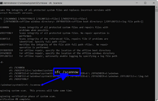 Runtime Error là gì? Nguyên nhân & Cách sửa lỗi thời gian chạy 5 Nhập lệnh sau và nhấn Enter