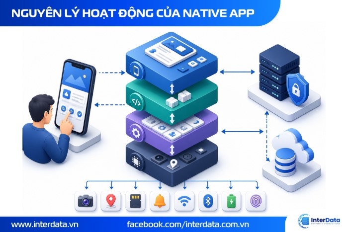 Native App Là Gì? Ưu Nhược Điểm & Khi Nào Nên Dùng 2 Sơ đồ nguyên lý hoạt động của Native App