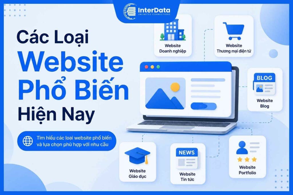 Website Là Gì? Cấu Tạo, Lợi Ích & Cách Sở Hữu Website 2026 2 các loại website phổ biến