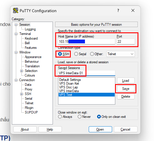 Cách Đăng Nhập VPS Trên Máy Tính - Hướng Dẫn SSH & Remote Desktop Từng Bước 2 Đăng nhập VPS bằng PuTTY 1