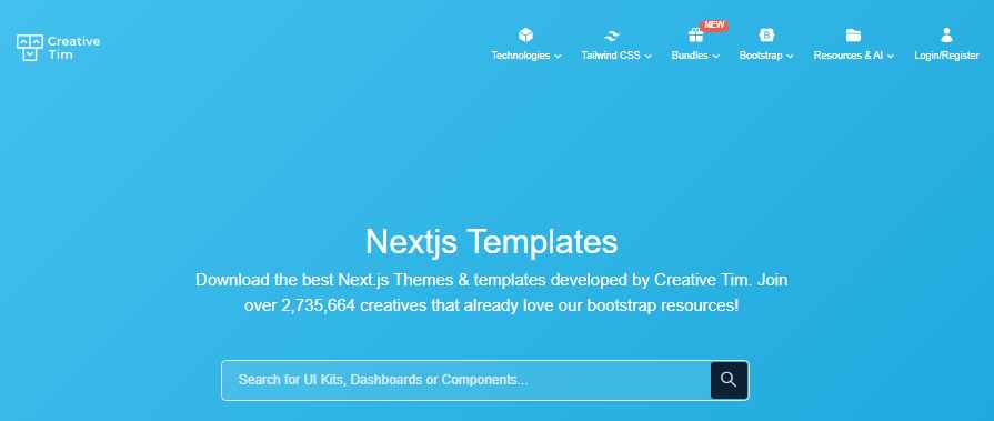 11+ Trang Web Tải Mẫu Next.js Miễn Phí & Tốt Nhất 2025 8 Trang web Creative Tim