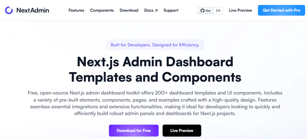 11+ Trang Web Tải Mẫu Next.js Miễn Phí & Tốt Nhất 2025 4 Trang web NextAdmin