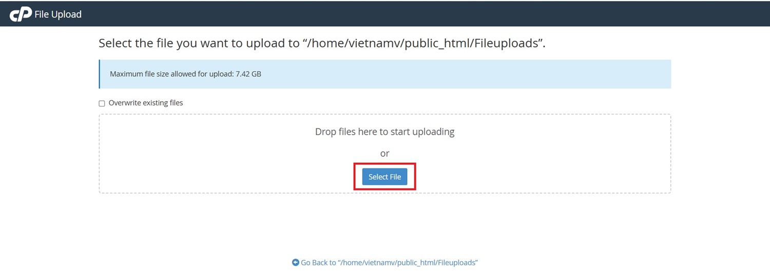 Chọn select file