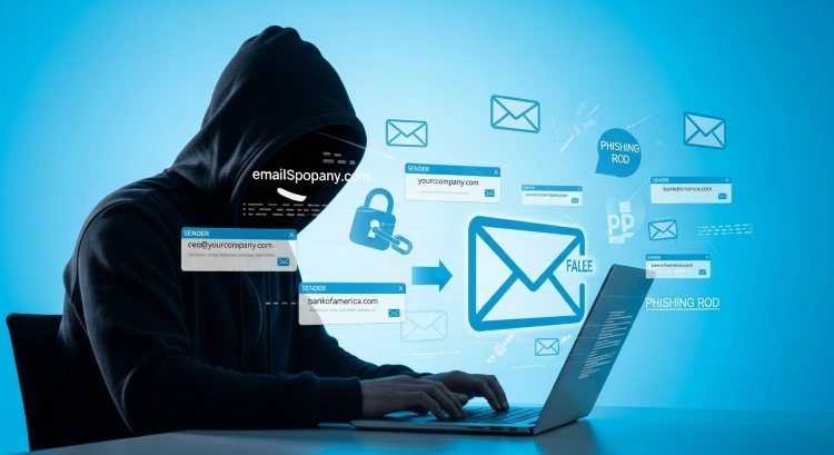 Kẻ tấn công thực hiện Email Spoofing