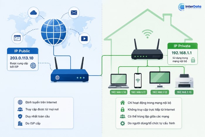 Phân Biệt IP Public Và IP Private