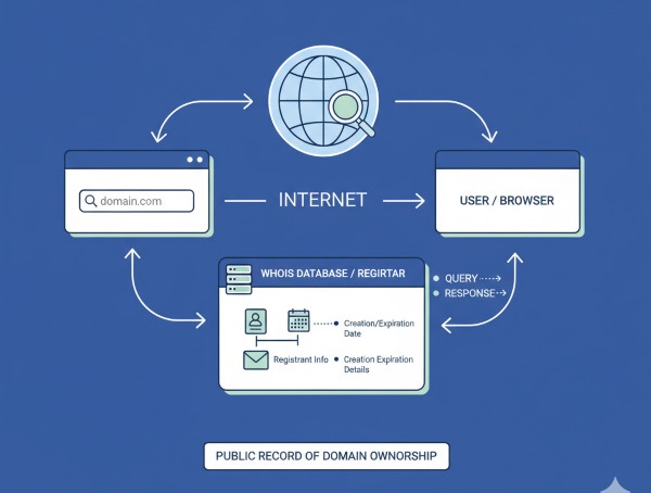 Whois là gì? Tìm hiểu công cụ tra cứu thông tin tên miền chi tiết 2 Cách hoạt động của Whois
