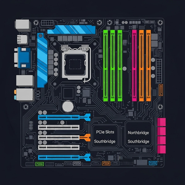 Mainboard Server (Bo mạch chủ) là gì? Cấu tạo, chức năng và cách chọn mainboard phù hợp 2 Cấu tạo của Mainboard Server
