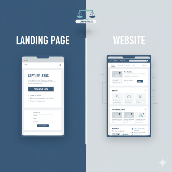 Landing Page vs Website