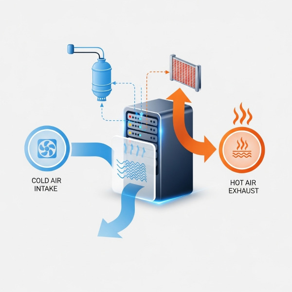 Nguyên lý hoạt động của hệ thống tản nhiệt server