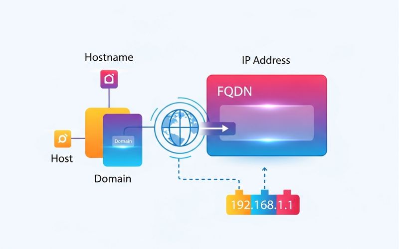 Hostname là gì? Cách Tìm, Xem & Đổi Hostname Chi Tiết (A-Z) 3 Phân biệt Hostname và Domain Name, FQDN, Địa chỉ IP