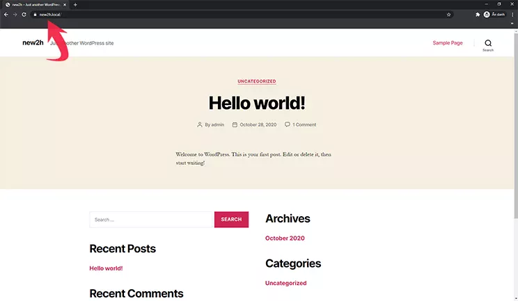Tạo thành công website WordPress với LocalWP