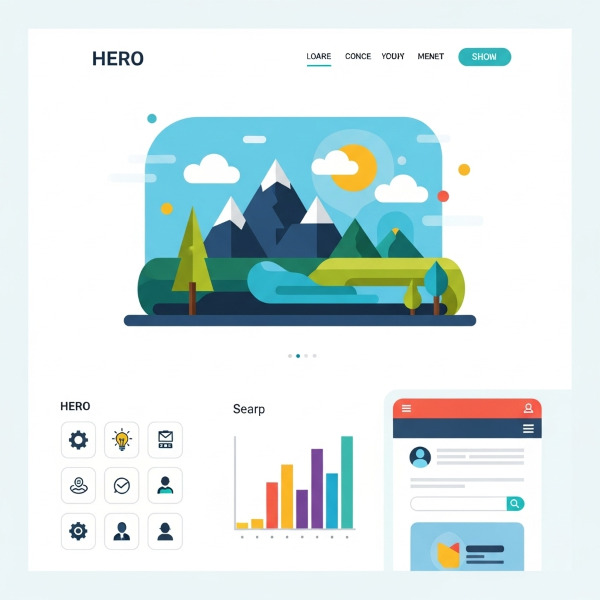 Thiết kế website phẳng (Flat Design) là gì? Toàn tập về xu hướng web hiện đại 3 Thiết kế phẳng