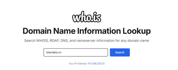 Whois là gì? Tìm hiểu công cụ tra cứu thông tin tên miền chi tiết 4 Tra cứu Whois