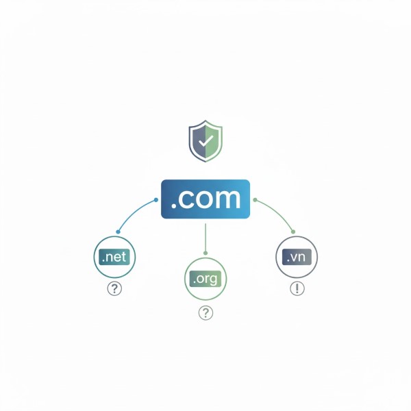 tên miền .com với tên miền khác