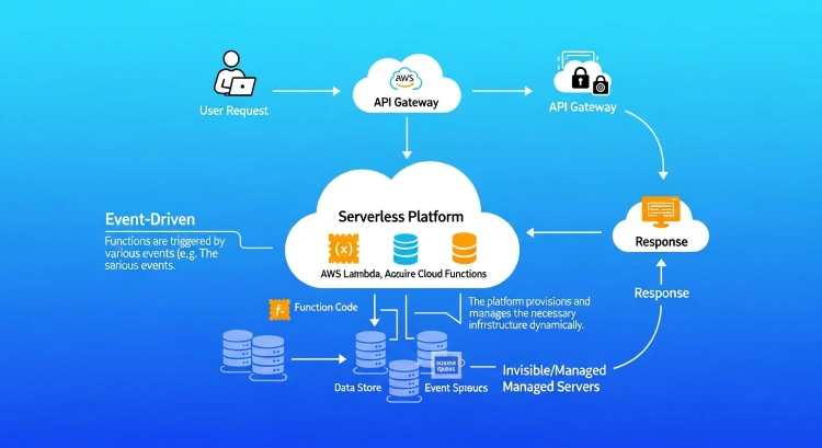 Serverless Computing Là Gì? Hướng Dẫn Toàn Diện Từ A-Z Về Kiến Trúc Không Máy Chủ 2 Cách hoạt động của Serverless