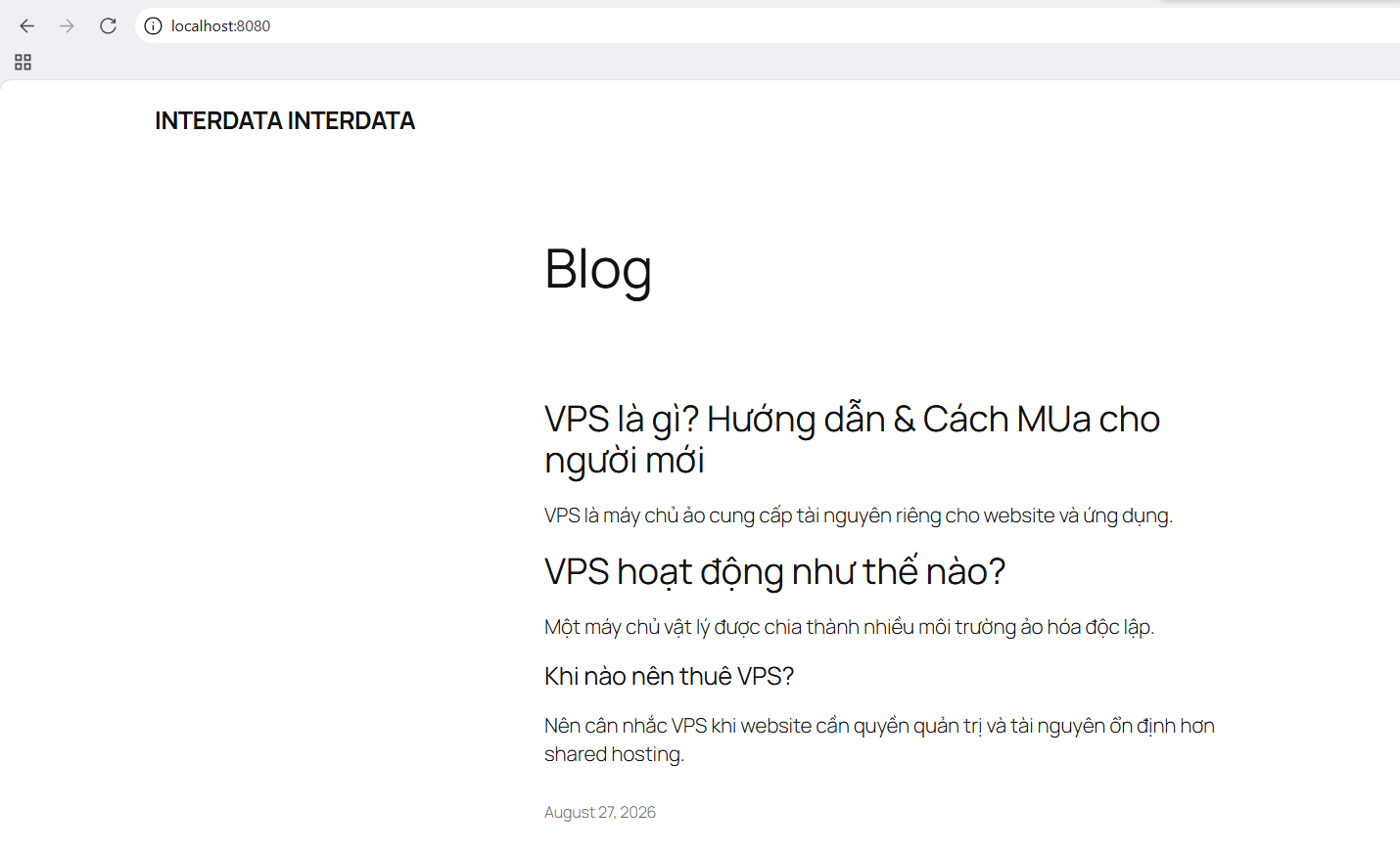 Khởi tạo Web Server nhanh bằng Docker Compose