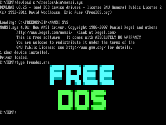 Tính năng của FreeDOS
